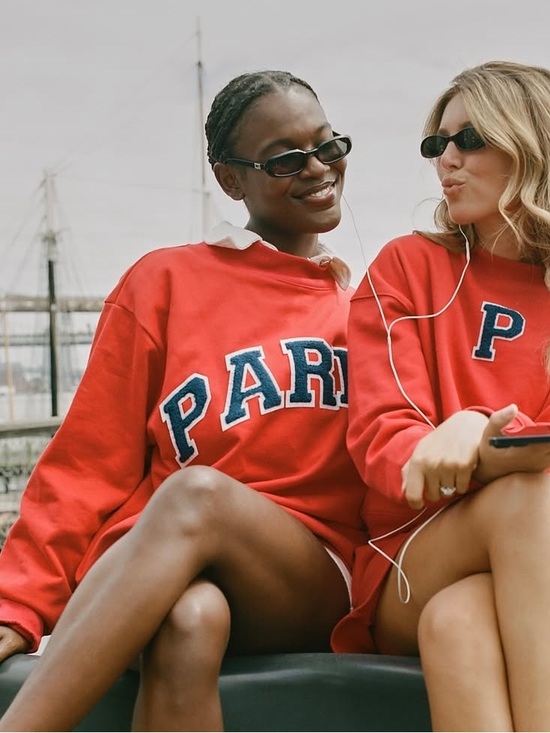 Parke Tops - Parke Chenille Varsity Mockneck Sweatshirt
